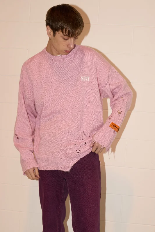 Shredded Pink Jumper