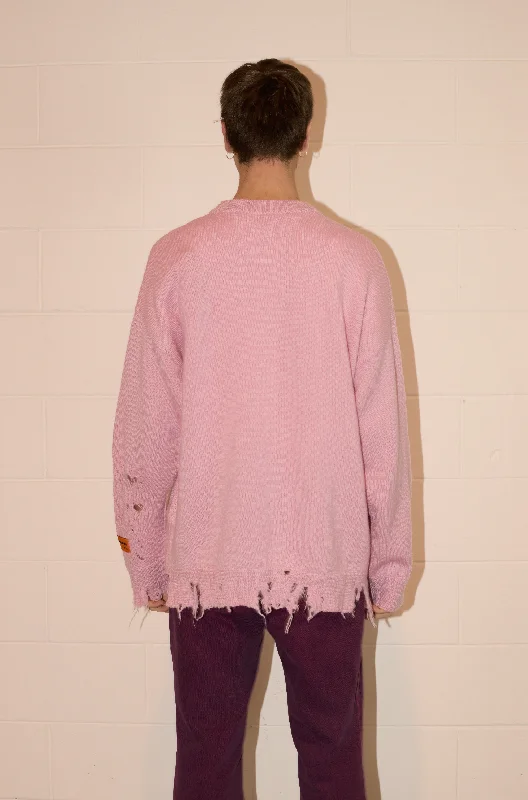 Shredded Pink Jumper