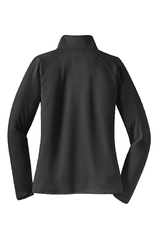 Sport-Tek Womens Sport-Wick Moisture Wicking 1/4 Zip Sweatshirt - Charcoal Grey