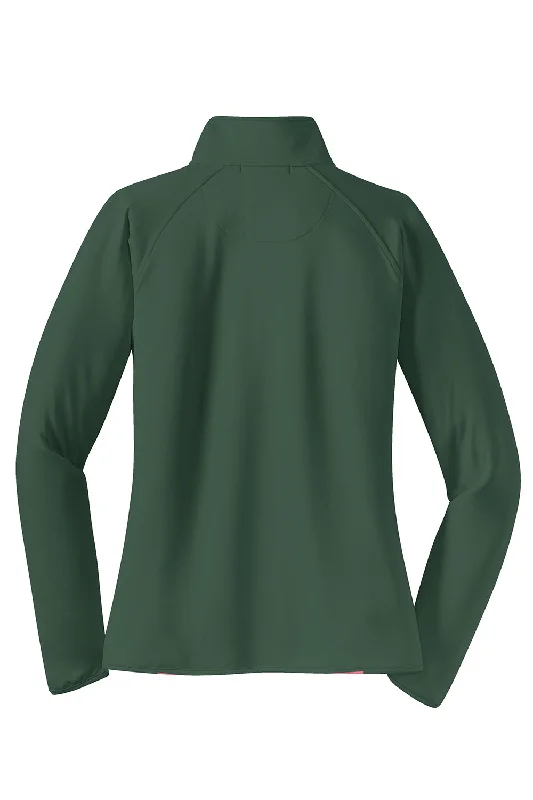 Sport-Tek Womens Sport-Wick Moisture Wicking 1/4 Zip Sweatshirt - Forest Green