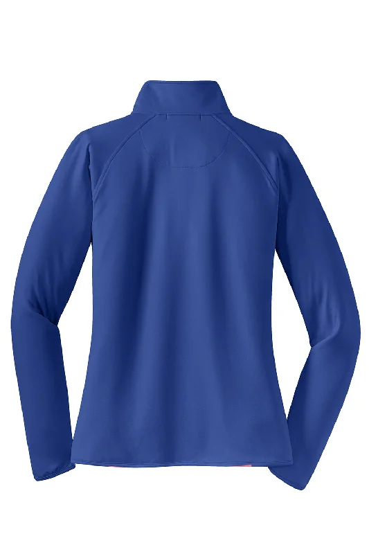 Sport-Tek Womens Sport-Wick Moisture Wicking 1/4 Zip Sweatshirt - True Royal Blue