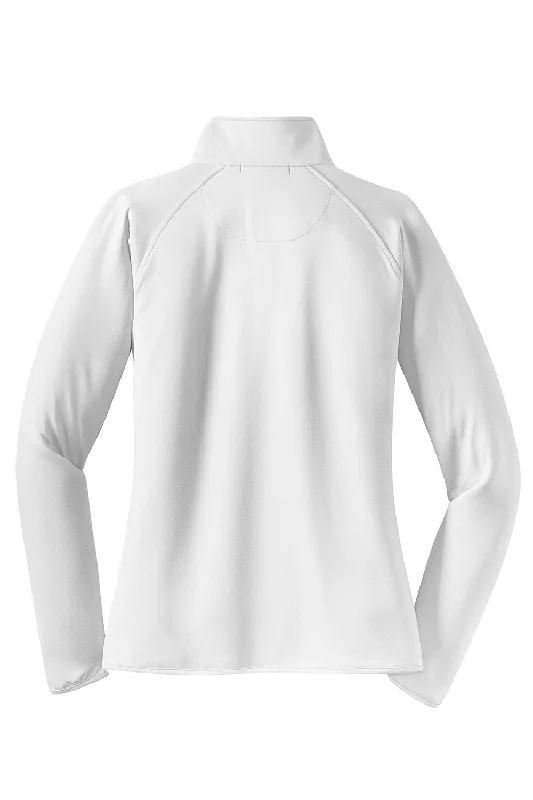 Sport-Tek Womens Sport-Wick Moisture Wicking 1/4 Zip Sweatshirt - White