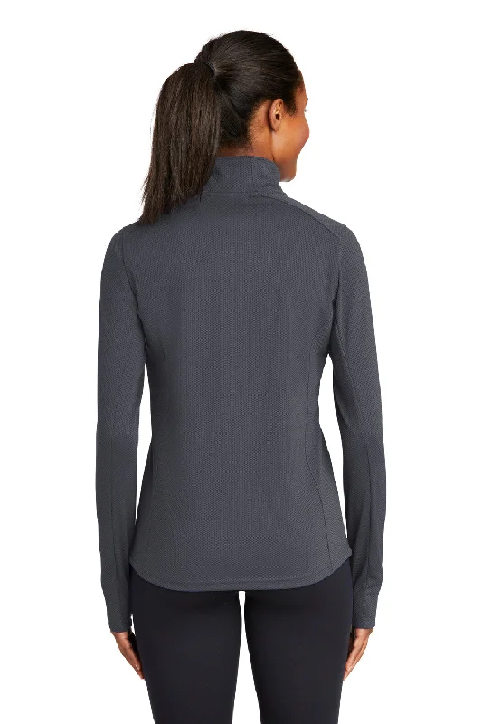 Sport-Tek Womens Sport-Wick Moisture Wicking 1/4 Zip Sweatshirt - Iron Grey