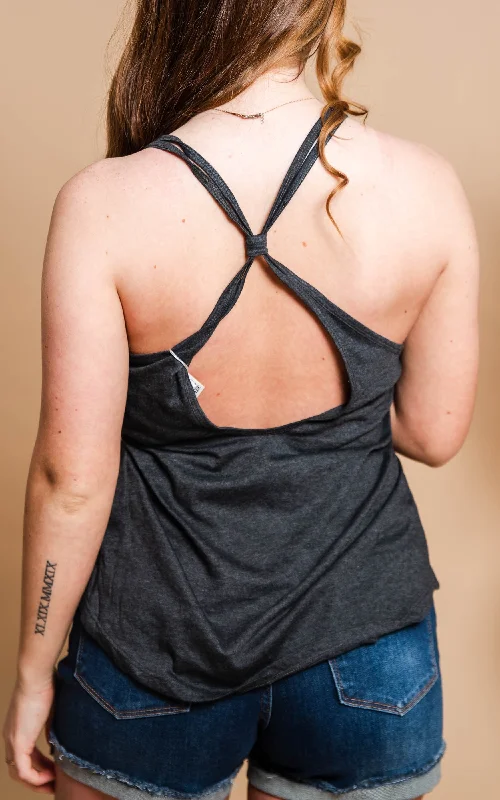 Strappy Tank Top w/ T-Back - Final  Sale*