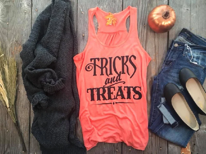 Tricks and Treats Tank | Orange** - Final Sale