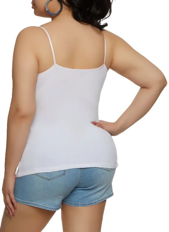 Plus Size Basic Scoop Neck Cami