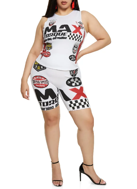 Plus Size Max Patch Graphic Tank Top