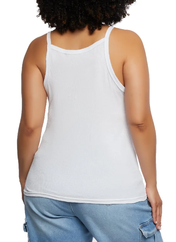 Plus Size Scoop Neck Tank Top