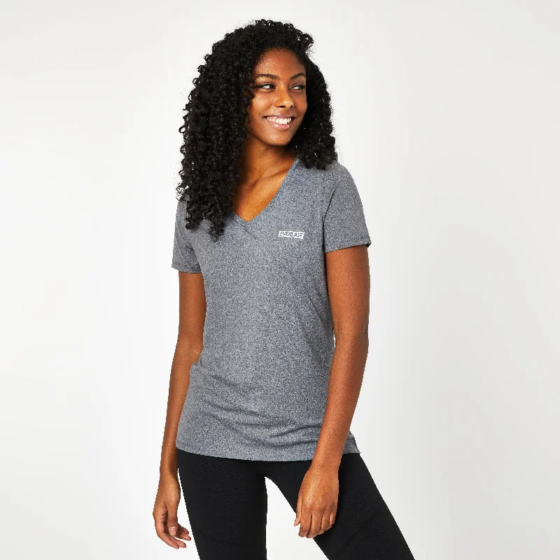 Women's V-Neck Mesh Tee