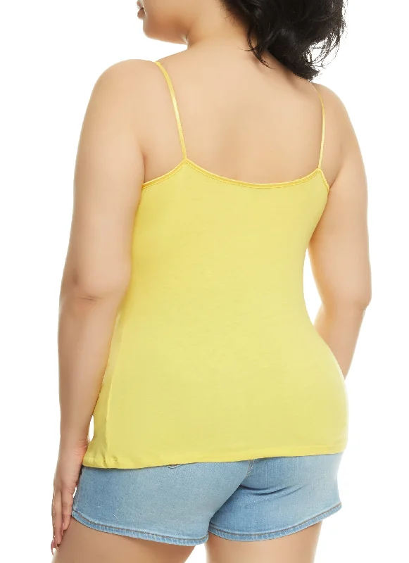 Plus Size Basic Scoop Neck Cami