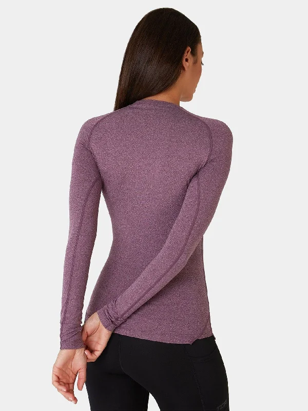 SuperThermal Long Sleeve Compression Base Layer Crew Neck Top for Women With Brushed Inner Fabric