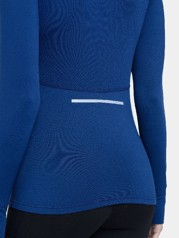 Winter Run Thermal Long Sleeve Running Top For Women With Brushed Inner Fabric