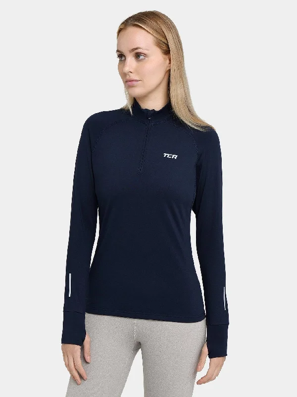 Winter Run Thermal Long Sleeve Running Top For Women With Brushed Inner Fabric