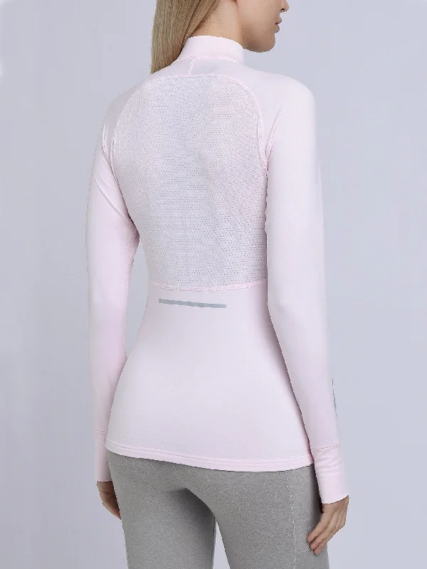 Winter Run Thermal Long Sleeve Running Top For Women With Brushed Inner Fabric