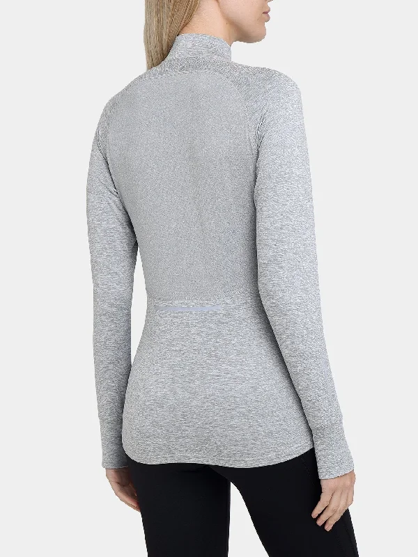 Winter Run Thermal Long Sleeve Running Top For Women With Brushed Inner Fabric