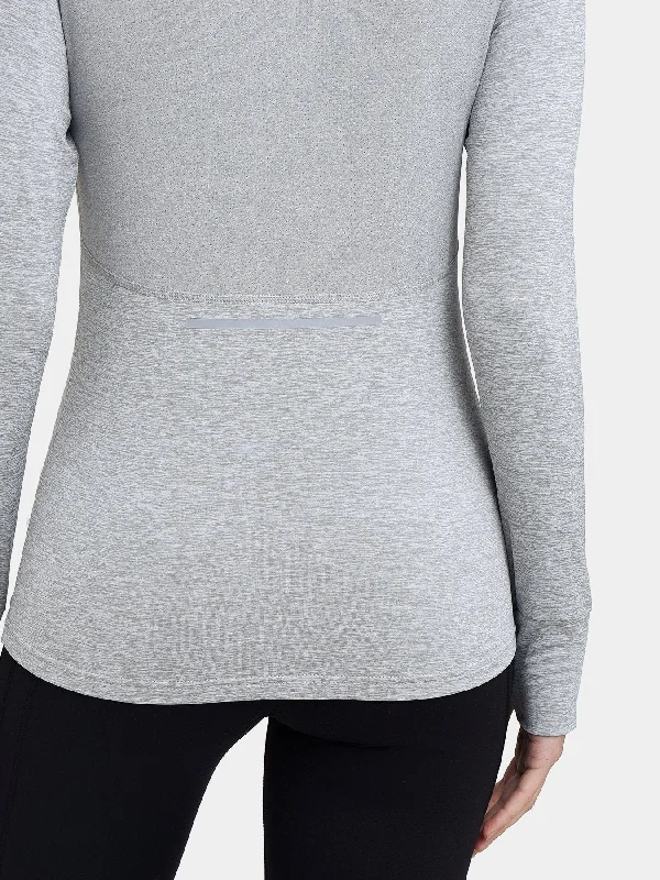 Winter Run Thermal Long Sleeve Running Top For Women With Brushed Inner Fabric