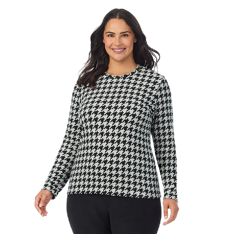 Lt Grey Heather Houndstooth / 1X