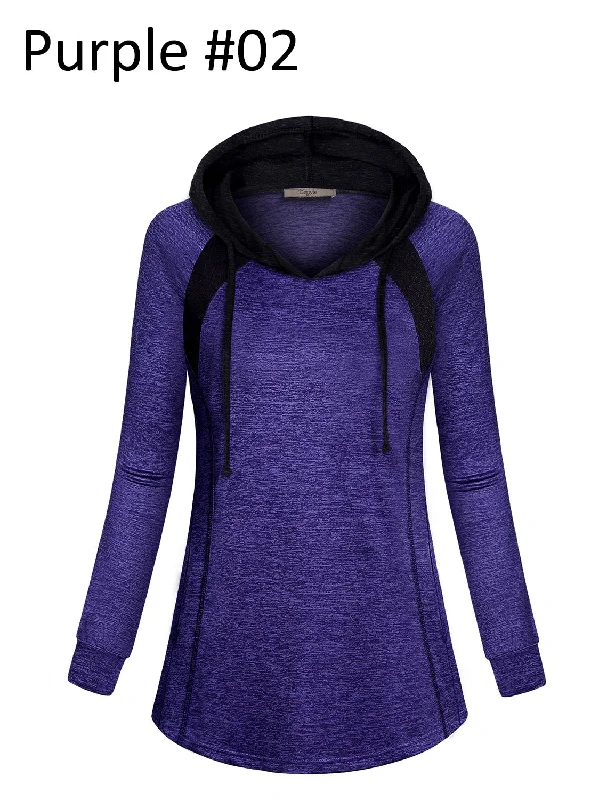 Long Sleeve Lightweight Sport Hooded Shirts