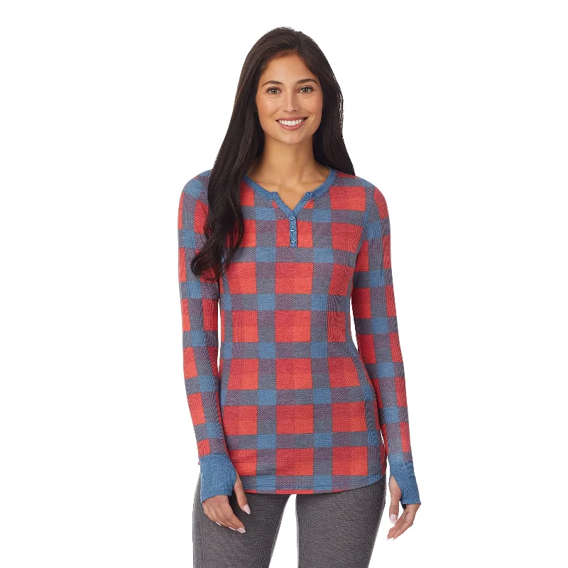 Red Blue Buffalo Check / XS